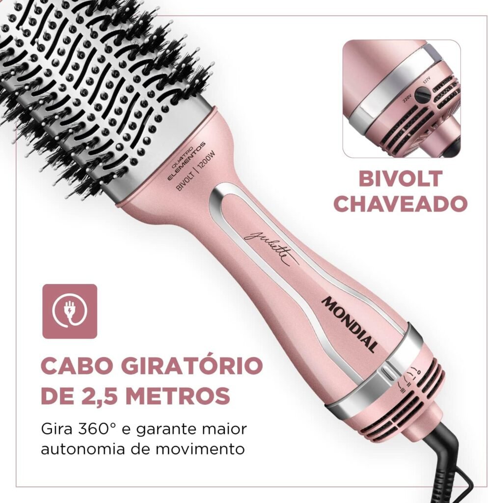 Escova Secadora Mondial Golden Rose é Boa