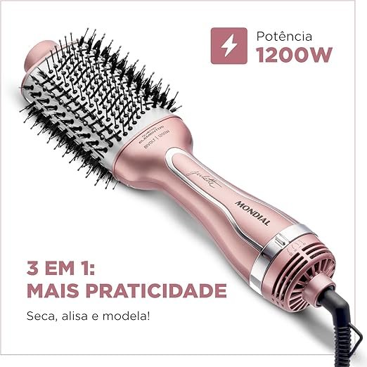 Escova Secadora Mondial Golden Rose é Boa
