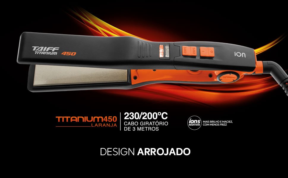 Prancha Taiff Titanium 450 é Boa