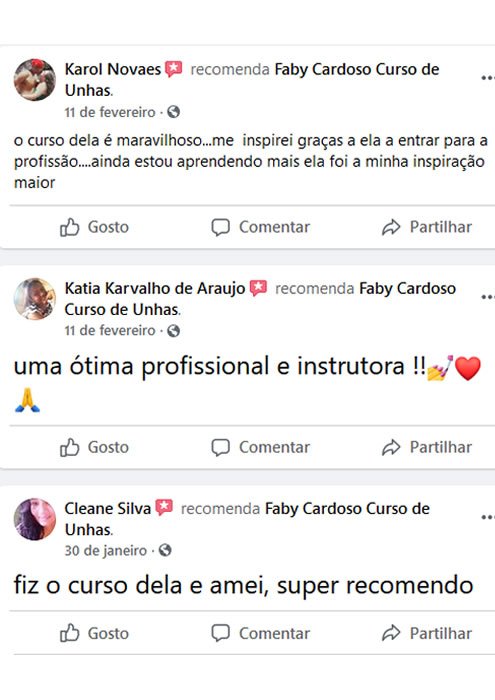 curso de manicure online faby Cardoso
