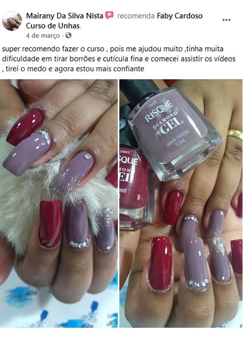 curso de manicure e pedicure faby Cardoso